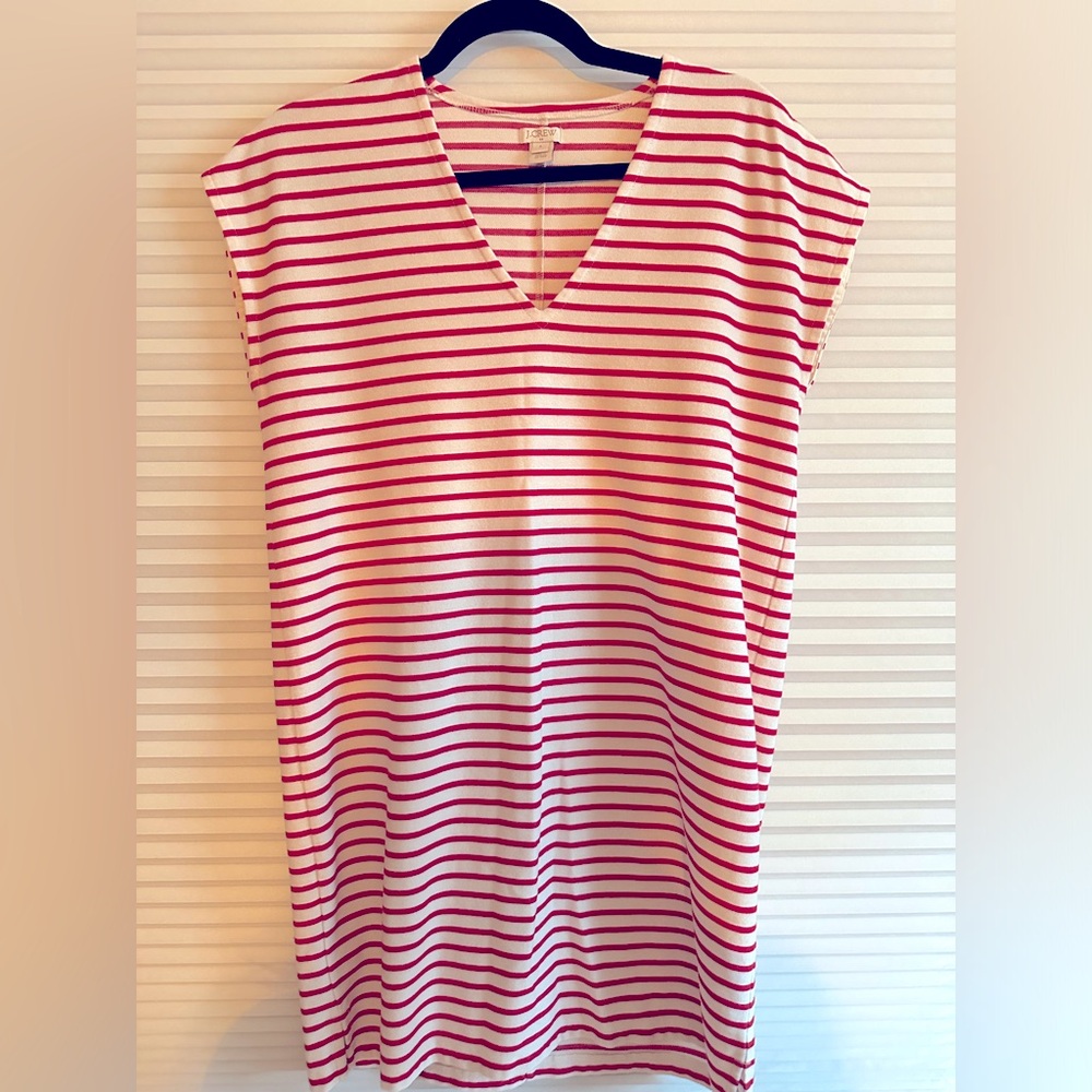 J. Crew Factory Striped T Shirt Dress